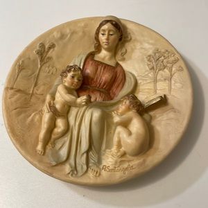 Madonne del Rinascimento  1986 Piatto  Wall Plaque